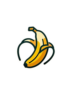 剥开的香蕉图标