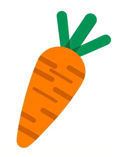 卡通胡萝卜图标