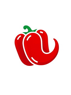 红甜椒图标设计