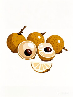 新鲜龙眼果肉饱满诱人