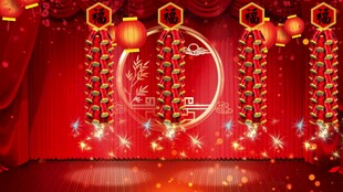  新年喜庆春节灯笼福字