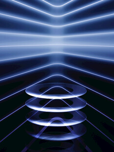 科技感螺旋结构光影画面