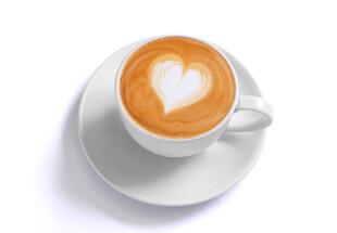 心形拉花咖啡