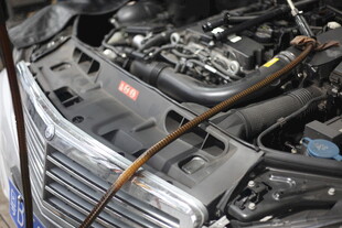 汽车发动机细节特写