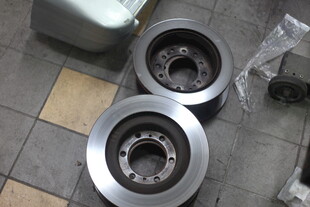 汽车刹车盘零件特写