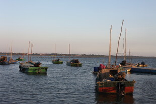 海上渔船停泊景象