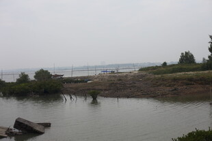 湖畔景致宁静水域风光