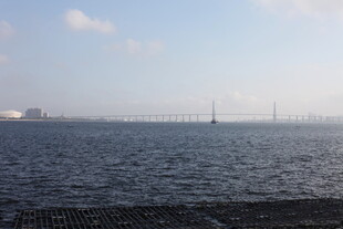 广阔海面远景图