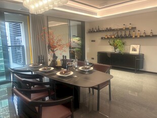 现代风格餐厅室内场景