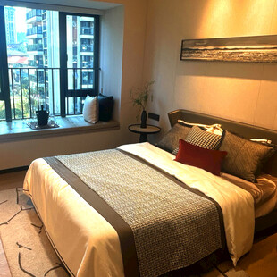 温馨现代风卧室室内场景