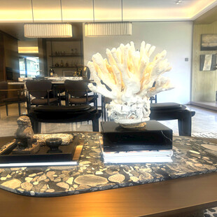 奢华客厅中的精美摆件