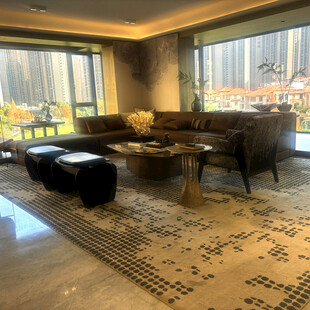 现代豪华客厅室内场景