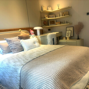 温馨简约风卧室一角