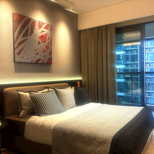 现代简约风格温馨卧室一角