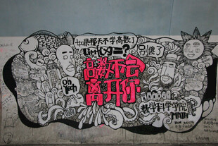 街头涂鸦艺术作品展示 芙蓉隧道