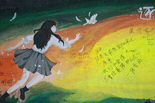 少女于梦幻天地中展翅芙蓉隧道