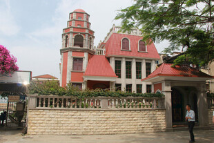 厦门鼓浪屿欧式红顶别墅建筑景观