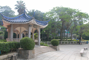 厦门鼓浪屿中式凉亭景观