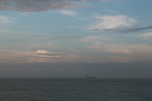 厦门鼓浪屿海上暮色天空美景