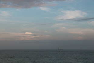 厦门鼓浪屿海上黄昏美景
