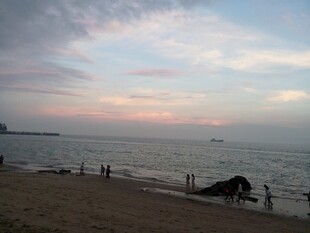 厦门鼓浪屿  海边黄昏美景