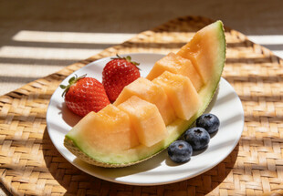 哈蜜瓜果盘