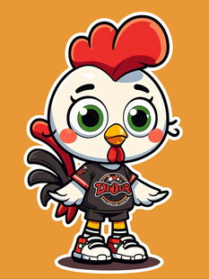 时尚潮酷卡通小鸡形象