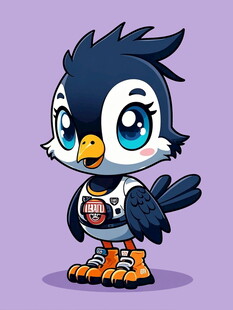 可爱卡通小鸟形象