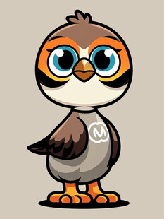 可爱卡通小鸟形象