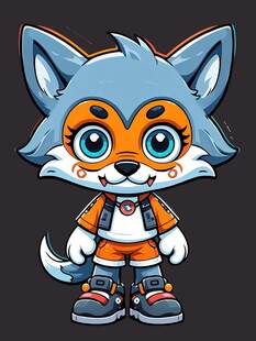 卡通小狐狸角色形象