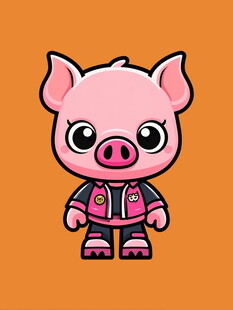 可爱小猪卡通形象