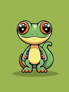 可爱卡通青蛙形象