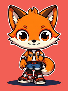 可爱小狐狸卡通形象