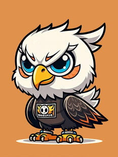 轮滑小鹰形象