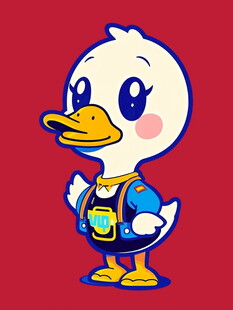 可爱小鸭卡通形象
