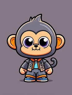 可爱小猴卡通形象