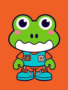 可爱卡通青蛙形象