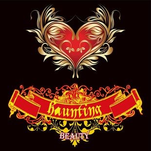 华丽心形装饰图案设计