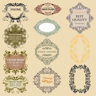 复古精美装饰边框集合