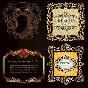 复古华丽装饰性边框设计