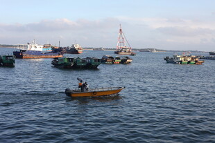 海上渔船作业景象