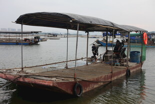 水上渡船乘客休憩场景