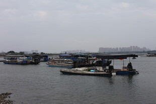 水上渔村场景