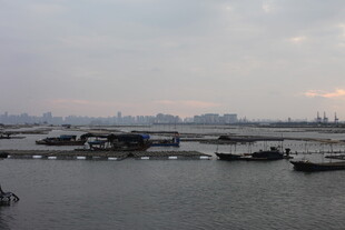 黄昏下的宁静港湾