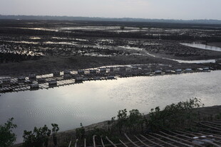 俯瞰河流与沿岸景观