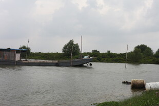 宁静河畔的船只与风景