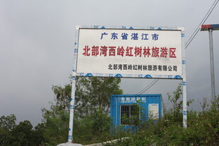 红树林保护区指示牌