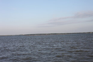 广阔水域的宁静景象