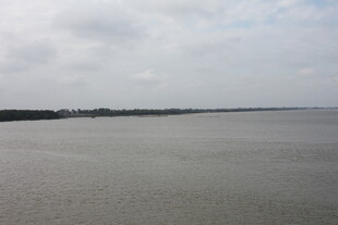 广阔水域与天际线景观