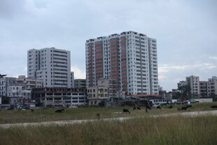 城市中的高层住宅景观